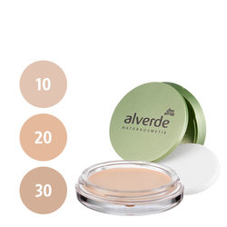 alverde Cream to Powder Compact Foundation (10 rosy ivory, 20 velvet beige, 30 caramel beige)
