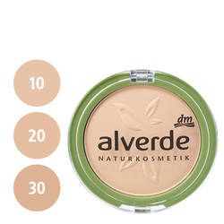 alverde Powder Foundation (10 soft ivory, 20 velvet sand, 30 bronzed beige)